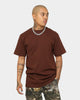 Shaka Wear Max Heavyweight Short Sleeve T-Shirt Brown