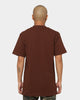 Shaka Wear Max Heavyweight Short Sleeve T-Shirt Brown