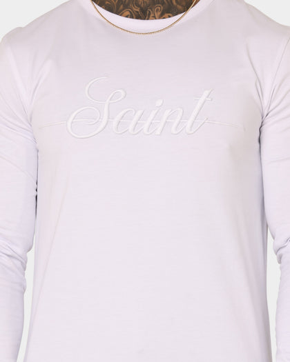Saint Morta Saviour El Duplo Long Sleeve T-Shirt White