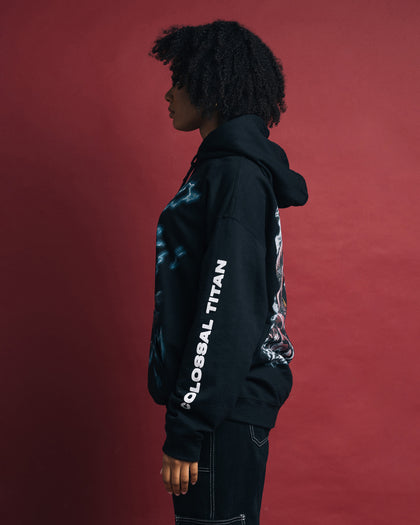 Goat Crew X Attack On Titan Colossal Titan Vintage Hoodie Black