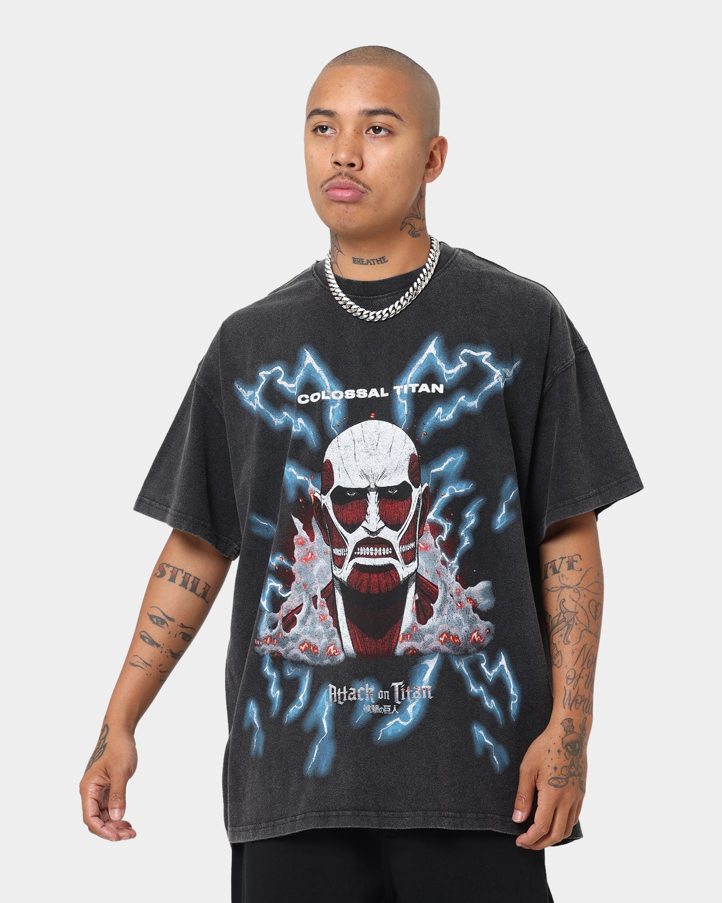 Goat Crew X Attack On Titan Colossal Titan Vintage T-Shirt Vintage