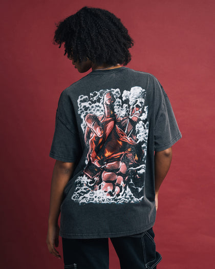 Goat Crew X Attack On Titan Colossal Titan Vintage T-Shirt Vintage Black