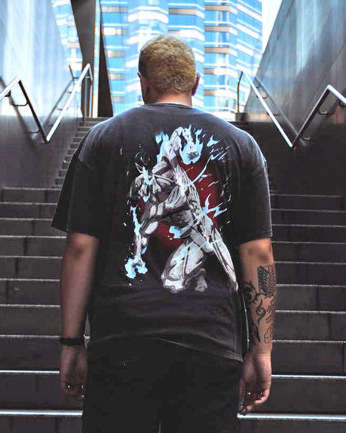 Goat Crew X Attack On Titan Eren Vintage Premium T-Shirt Vintage Black