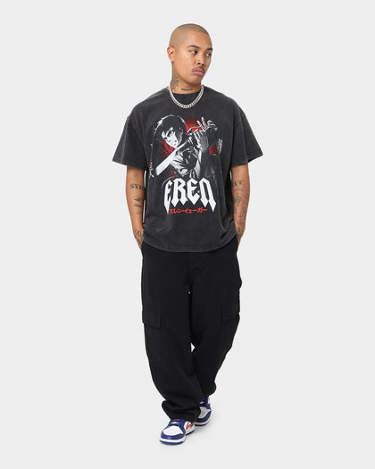 Goat Crew X Attack On Titan Eren Vintage Premium T-Shirt Vintage Black