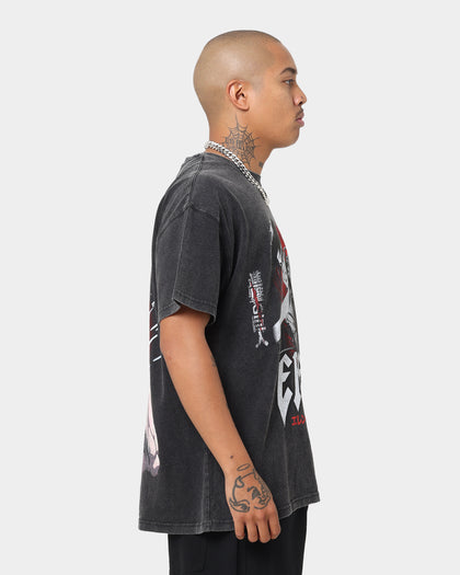 Goat Crew X Attack On Titan Eren Vintage Premium T-Shirt Vintage Black