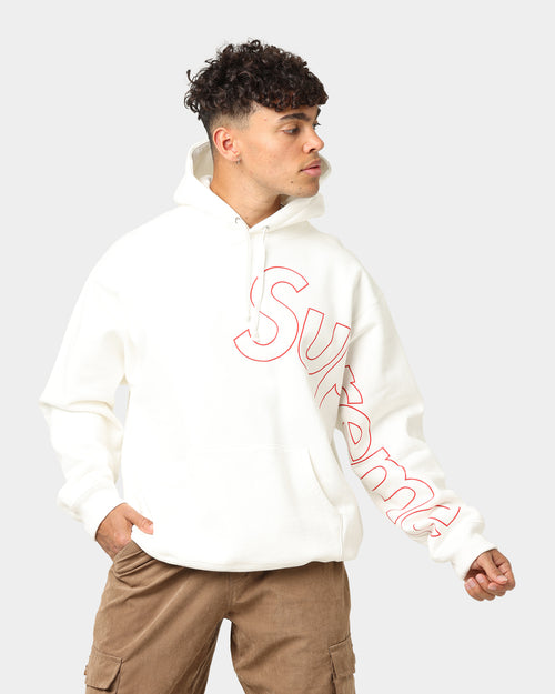 Supreme Logo Hooded Sweatshirt White