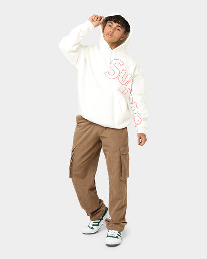 Supreme Logo Hooded Sweatshirt White