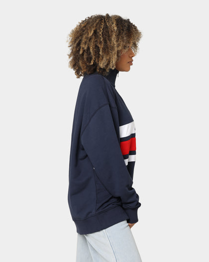Tommy Jeans Branded Half Zip Sweater Twilight Navy
