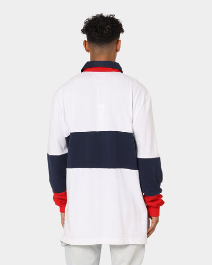 Tommy Jeans Archive Rugby Polo Shirt White/Multi-coloured