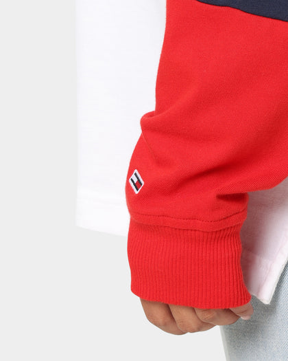 Tommy Jeans Archive Rugby Polo Shirt White/Multi-coloured