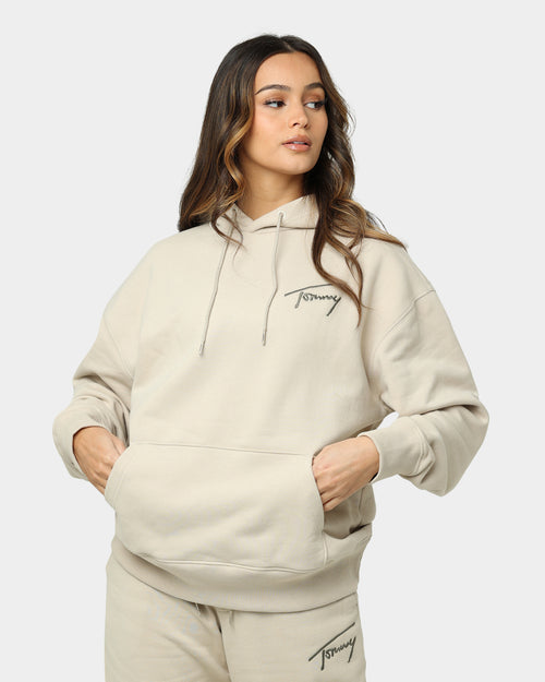 Tommy Jeans Signature Hoodie Savannah Sand