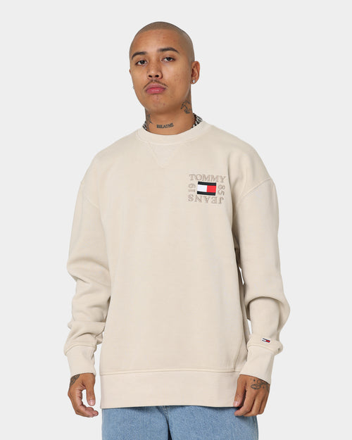 Tommy Jeans Timeless Box Crewneck Ancient White