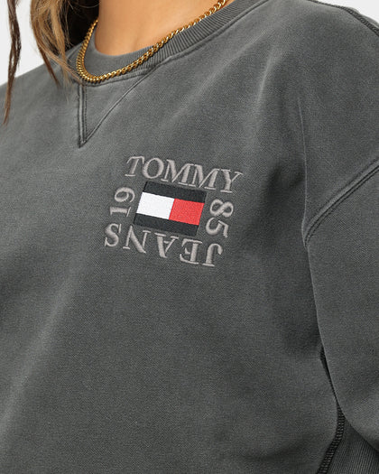 Tommy Jeans Timeless Tommy Box Crewneck Black
