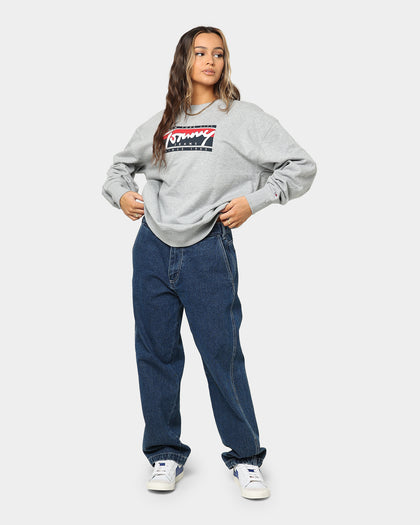 Tommy Jeans Tommy Graphic Flag Crewneck Light Grey Heather
