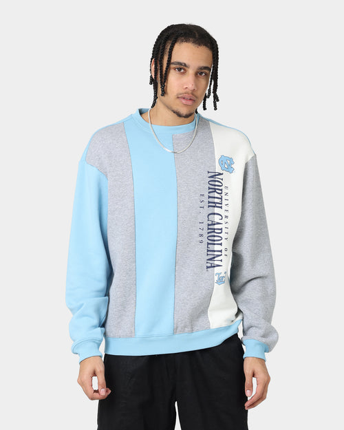 National Collegiate Athletic Association UNC Tar Heels Vert Panel Crewneck Light Blue