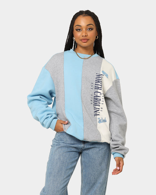 National Collegiate Athletic Association UNC Tar Heels Vert Panel Crewneck Light Blue