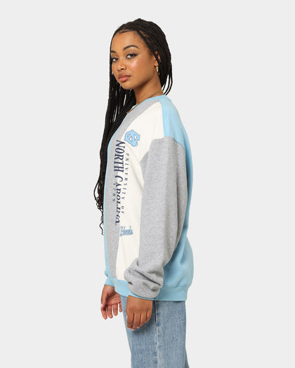 National Collegiate Athletic Association UNC Tar Heels Vert Panel Crewneck Light Blue
