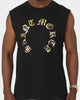 Saint Morta Humanity Oversized Muscle T-Shirt Black/Gold