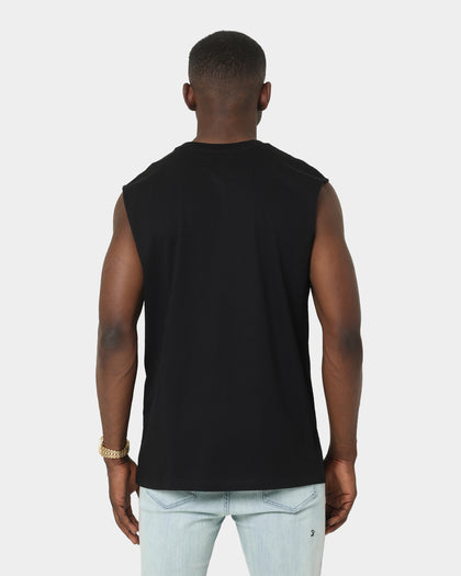 Saint Morta Humanity Oversized Muscle T-Shirt Black/Gold