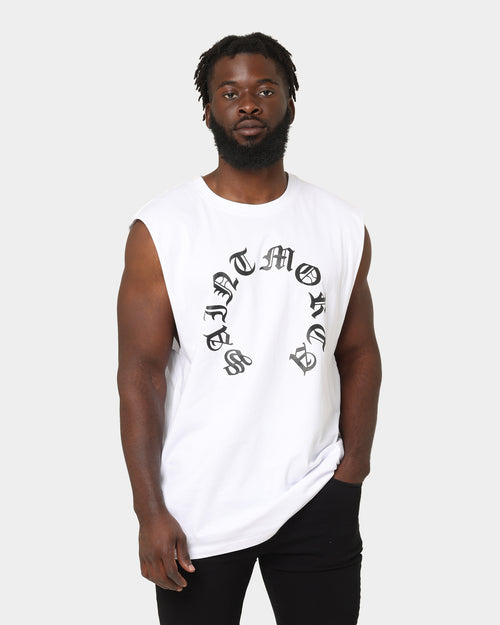 Saint Morta Humanity Oversized Muscle T-Shirt White