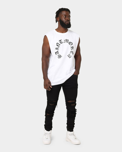 Saint Morta Humanity Oversized Muscle T-Shirt White