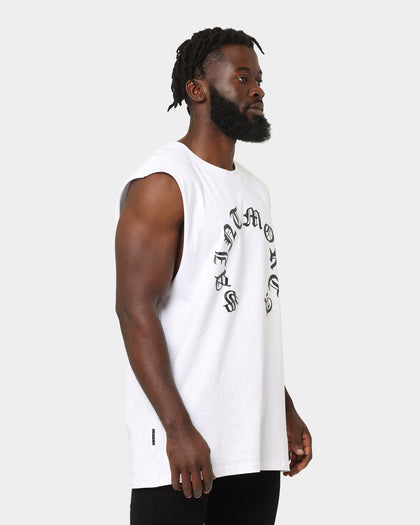 Saint Morta Humanity Oversized Muscle T-Shirt White