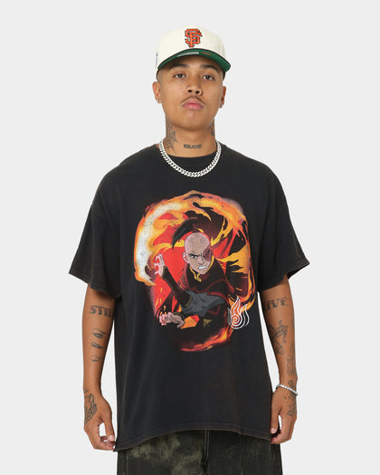 Goat Crew x Avatar: The Last Airbender Fire Elements Vintage T-Shirt Black Wash
