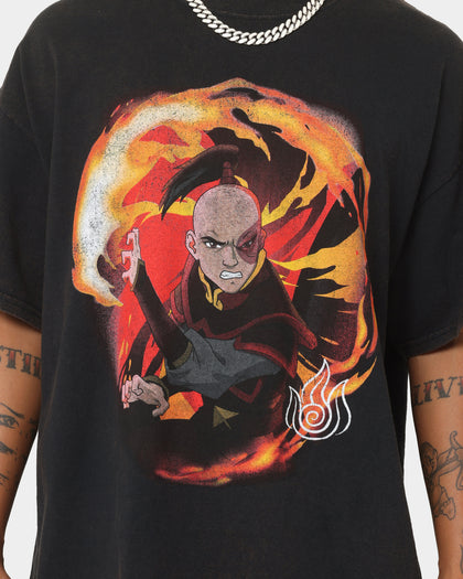 Goat Crew x Avatar: The Last Airbender Fire Elements Vintage T-Shirt Black Wash