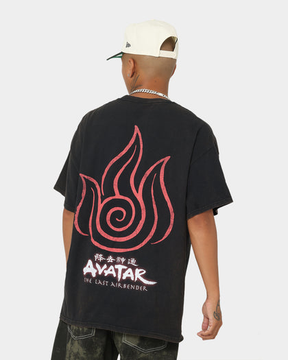 Goat Crew x Avatar: The Last Airbender Fire Elements Vintage T-Shirt Black Wash