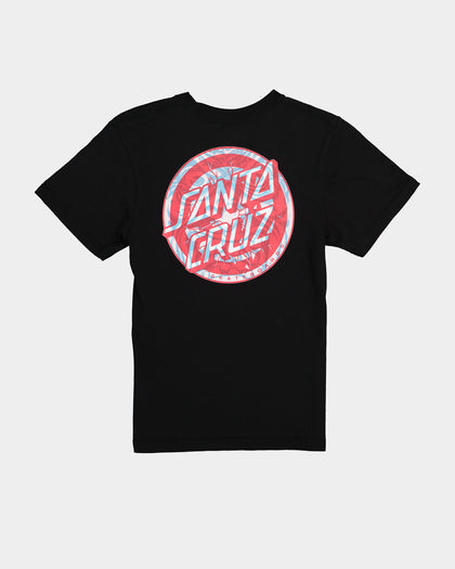 Santa Cruz Kids' Decoder Roskopp T-Shirt Black