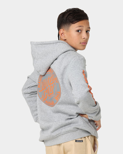 Santa Cruz Kids' Reverse MFG Dot Pullover Hoodie Grey Marle