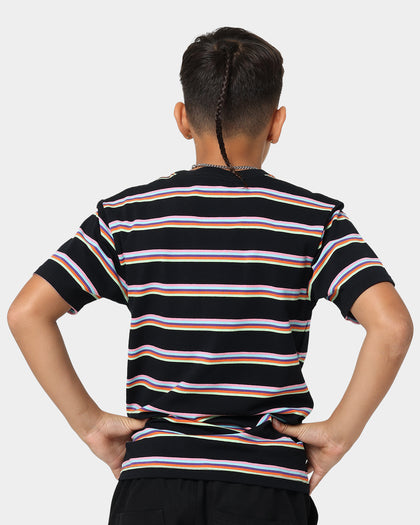 Santa Cruz Kids' Solid Stripe Yarn Dye T-Shirt Black Stripe