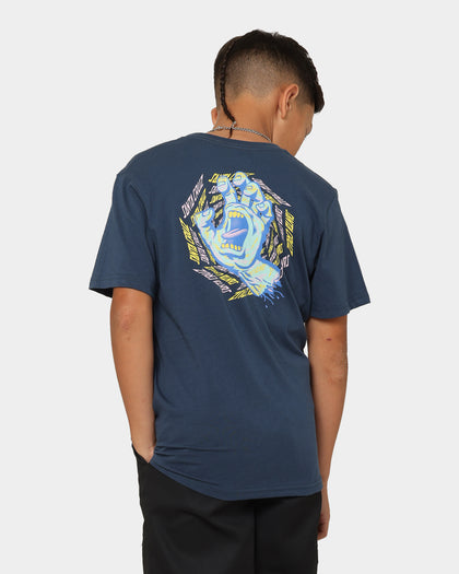Santa Cruz Kids' Spiral Hand T-Shirt Navy