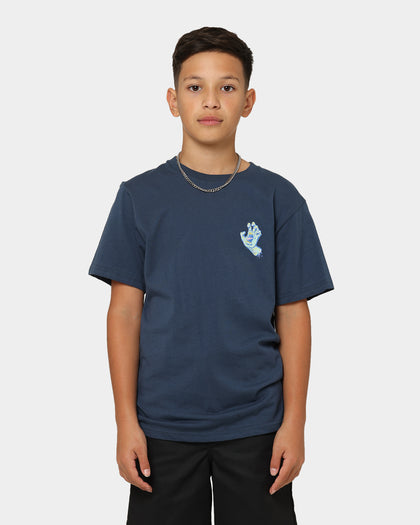 Santa Cruz Kids' Spiral Hand T-Shirt Navy