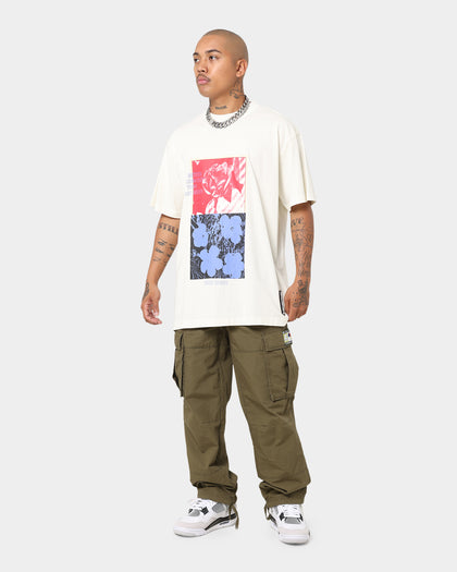Dead Studios Flower Wave T-Shirt Bone/Mullti-Coloured
