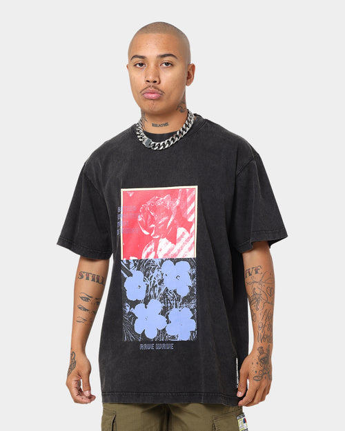 Dead Studios Flower Wave Vintage T-Shirt Vintage Black/Multi-Coloured