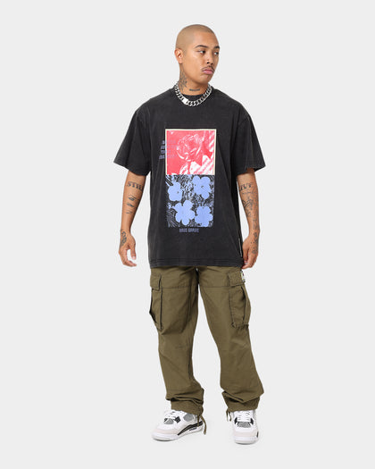 Dead Studios Flower Wave Vintage T-Shirt Vintage Black/Multi-Coloured