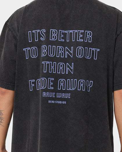 Dead Studios Flower Wave Vintage T-Shirt Vintage Black/Multi-Coloured