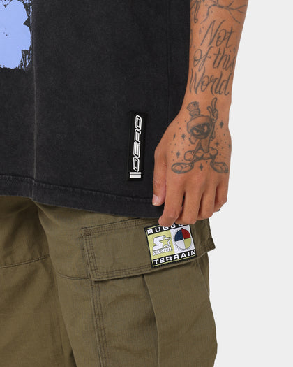 Dead Studios Flower Wave Vintage T-Shirt Vintage Black/Multi-Coloured