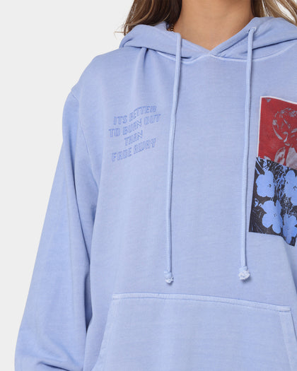 Dead Studios Flower Wave Hoodie Pale Blue