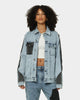 Saint Morta Patchwork Denim Jacket Light Blue/Black