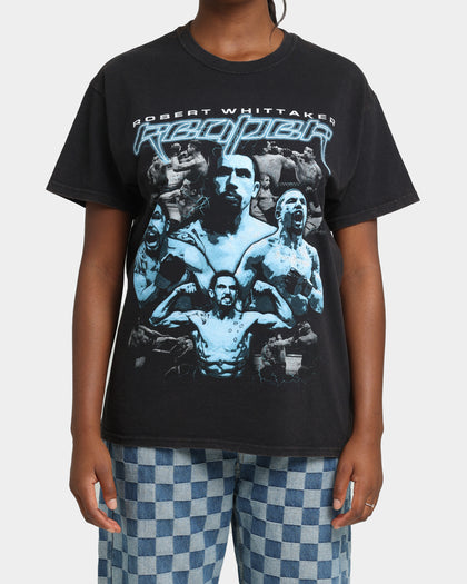 Goat Crew X Robert Whittaker Reaper Vintage T-Shirt Black Wash