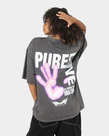 Loiter Human Condition Vintage T-Shirt Charcoal