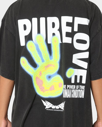 Loiter Human Condition Vintage T-Shirt Vintage Black