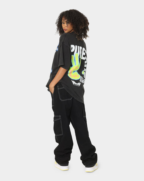 Loiter Human Condition Vintage T-Shirt Vintage Black