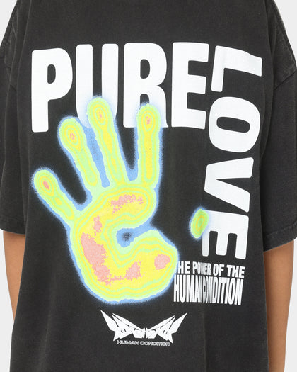 Loiter Human Condition Vintage T-Shirt Vintage Black