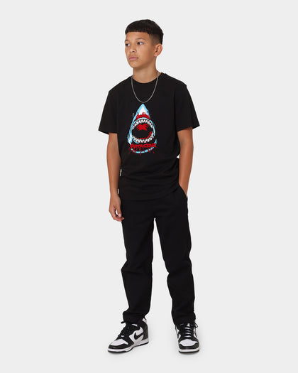 Santa Cruz Kids' Speed Wheels Shark Front T-Shirt Black