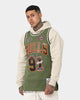 Mitchell & Ness Chicago Bulls Dennis Rodman #91 Flight Swingman Jersey Olive