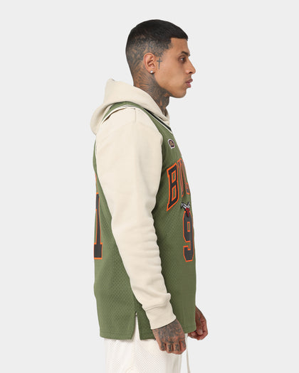 Mitchell & Ness Chicago Bulls Dennis Rodman #91 Flight Swingman Jersey Olive