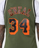 Mitchell & Ness Los Angeles Lakers Shaquille O'Neal #34 Flight Swingman Jersey Olive